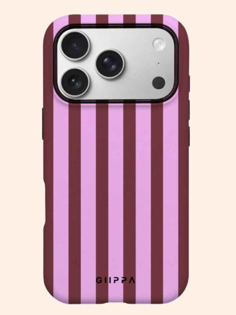 Funda Pink-Wine Stripes