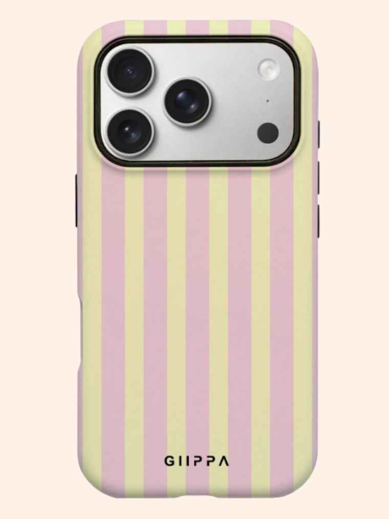 Funda Pink-Yellow Stripes